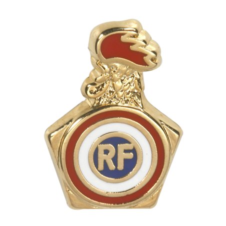 Boutonnière Coq Hexagone