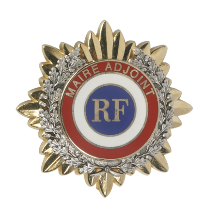 Broche Soleil et feuillage en zamac