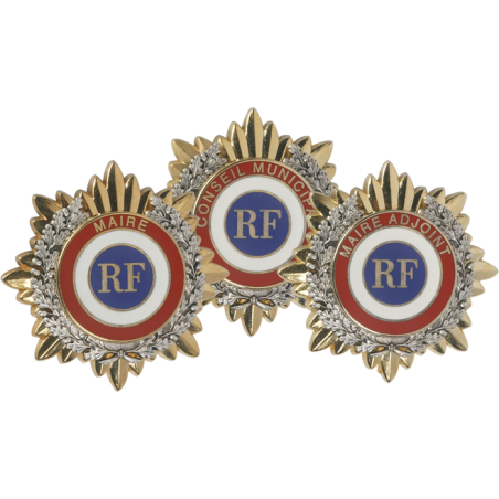 Broche Soleil et feuillage en zamac