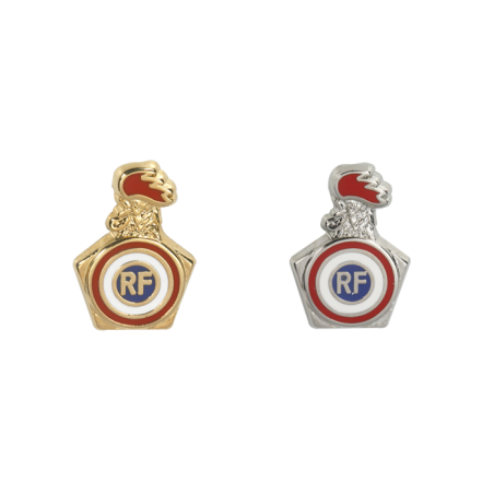 Boutonnière Coq Hexagone