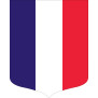 Ecusson porte-drapeaux tricolore