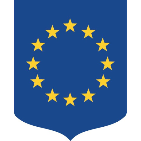 Ecusson porte-drapeaux Union Européenne