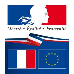 Plaque en plexiglas Liberté Egalité Fraternité
