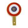 Cocarde métallique tricolore RF