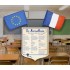 Ecusson porte-drapeaux La Marseillaise modèle école primaire