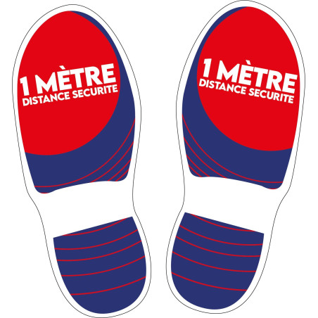 Empreinte de pas marquage au sol