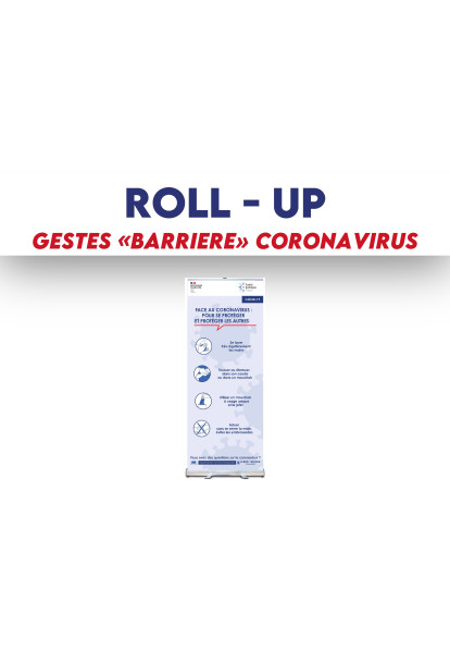 Roll-up Gestes barrière Coronavirus
