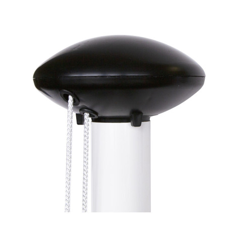 Pommeau synthétique blanc pour mât alu 6 m