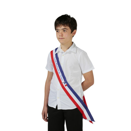 Echarpe imprimée Conseil Municipal des Jeunes