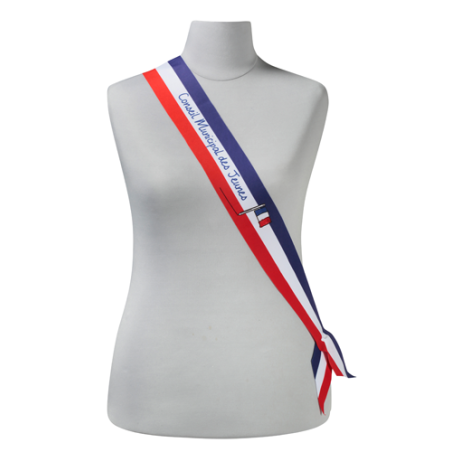 Echarpe imprimée Conseil Municipal des Jeunes