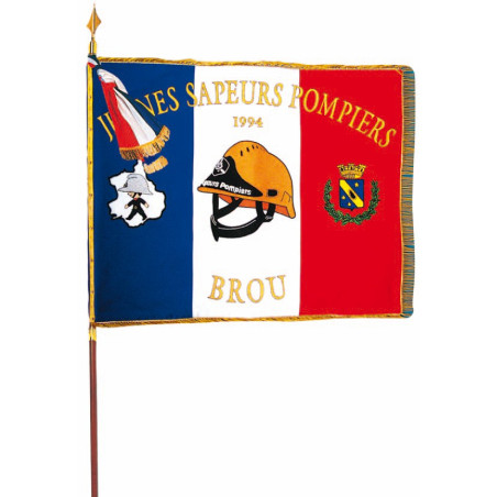 Drapeau Association brodé sur OTTOMAN
