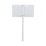 Poteau en aluminum blanc 3 mètres