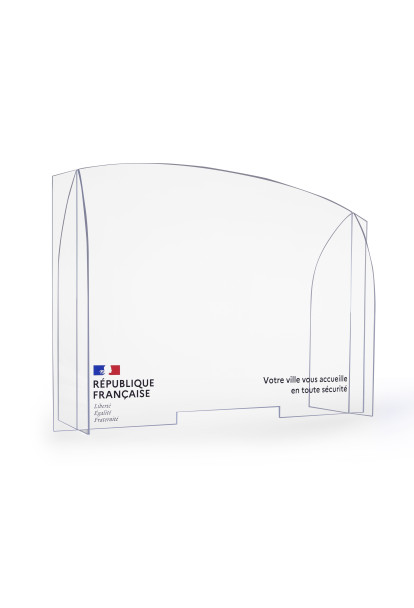 Paroi de protection en plexiglas - Modèle République Française