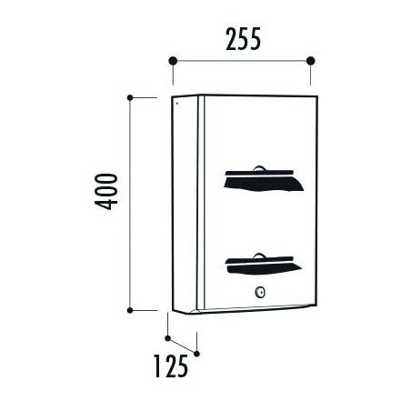 Distributeur mural 2 rouleaux