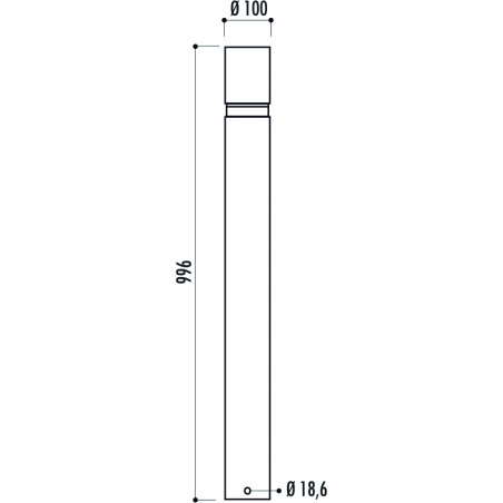 Borne flexible à 20°