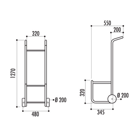 Diable pour chaise Iso
