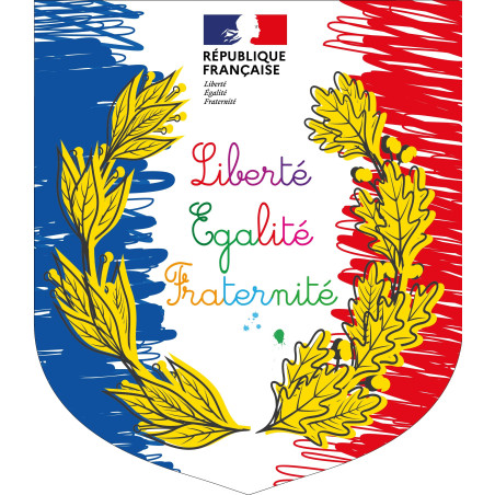 Ecusson porte-drapeaux Spécial Ecole