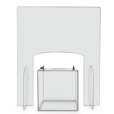 Paroi en plexi pour URNE électorale - Modèle standard