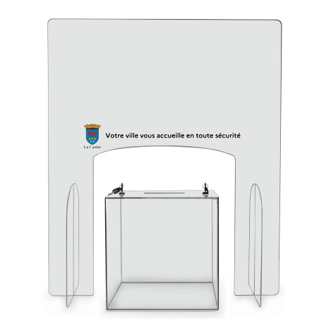 Paroi en plexi pour URNE électorale - Modèle Personnalisé