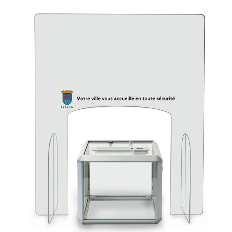 Paroi en plexi pour URNE électorale - Modèle Personnalisé