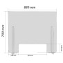 Paroi en plexi pour émargement - Modèle standard