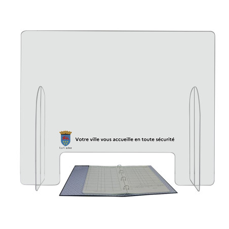 Paroi en plexi pour bureau de vote - Modèle Personnalisé