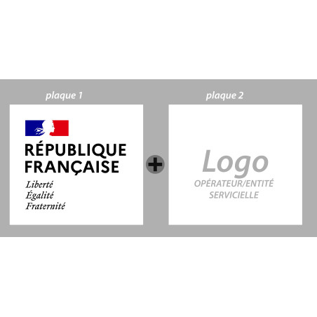 Plaque bloc-marque République Française