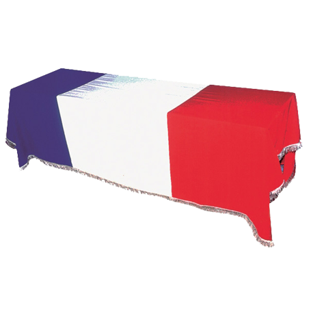 Drap mortuaire tricolore