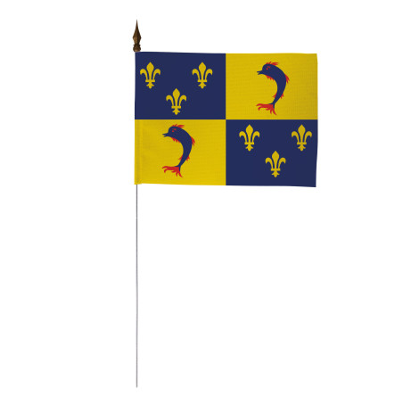 Drapeau de table province Dauphiné 10 x 15 cm