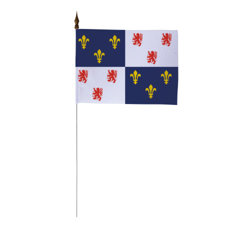Drapeau de table province Picardie 10 x 15 cm