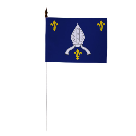 Drapeau de table province Saintonge 10 x 15 cm