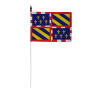 Drapeau de table province Bourgogne 10 x 15 cm