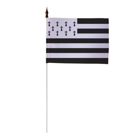 Drapeau de table province Bretagne 10 x 15 cm