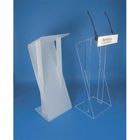 Pupitre en Z en plexiglass