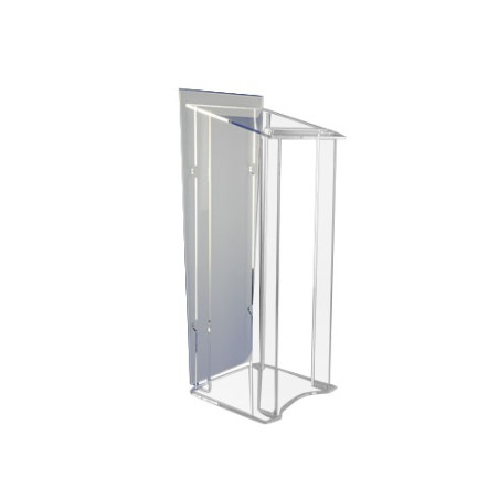 Pupitre colonne en plexiglass