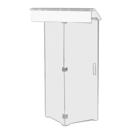 Pupitre pliable en plexiglass transparent