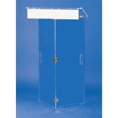 Pupitre pliable en plexiglass avec fronton