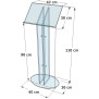 Lutrin pupitre en plexiglass