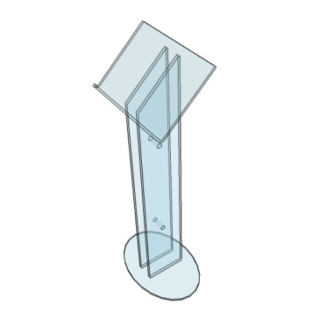Lutrin pupitre en plexiglass