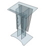 Pupitre réglable en plexiglass