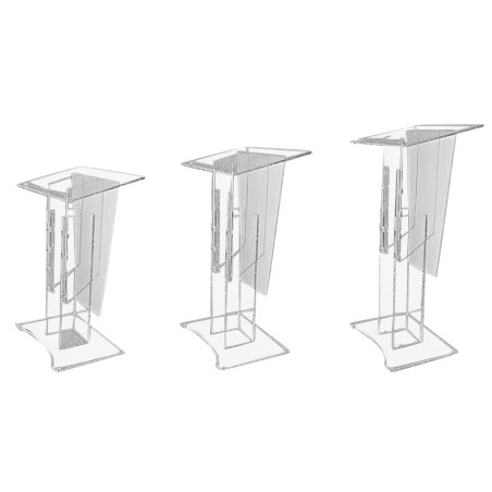 Pupitre réglable en plexiglass