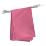 Guirlande 20 pavillons en maille couleur rose