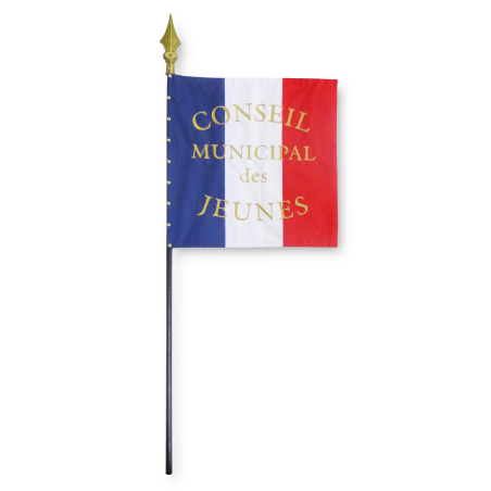 Drapeau brodé en DECOTEX