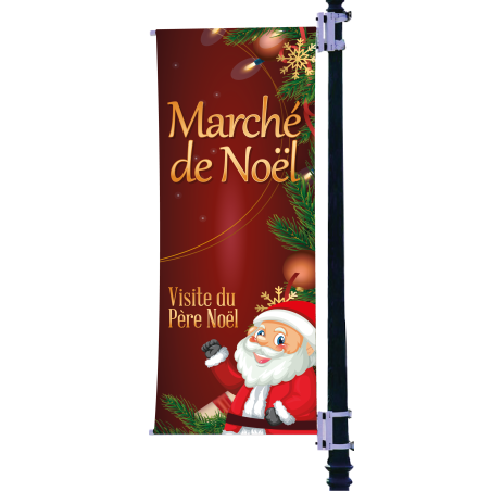 Bannière de potence de rue Noël 80 x 200 cm