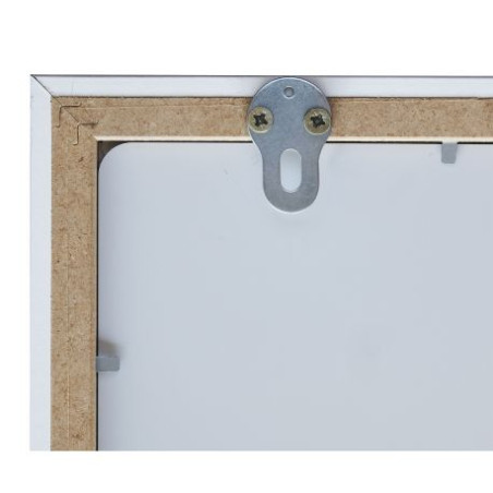 Miroir sanitaire 280 x 360 mm avec cadre blanc - 320 x 400 mm 
