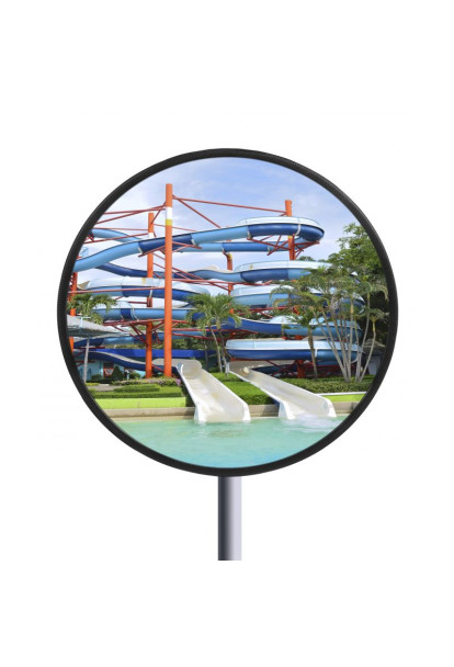 Miroir sanitaire 490 x 710 mm avec cadre blanc 530 x 750 mm