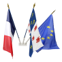 Lot de drapeaux de façade Province