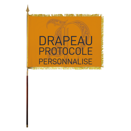 Drapeau de protocole en DECOTEX Personnalisé
