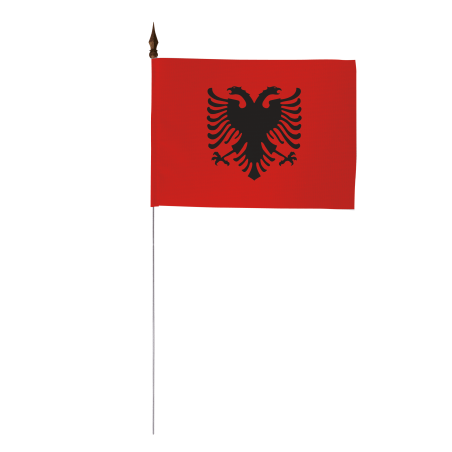 Drapeau de table Albanie 10 x 15 cm