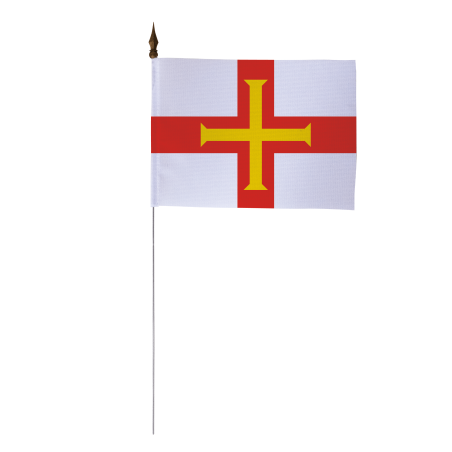Drapeau de table Guernesey 10 x 15 cm